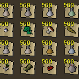 Herblore Potions Set Pack * Read Description * 0